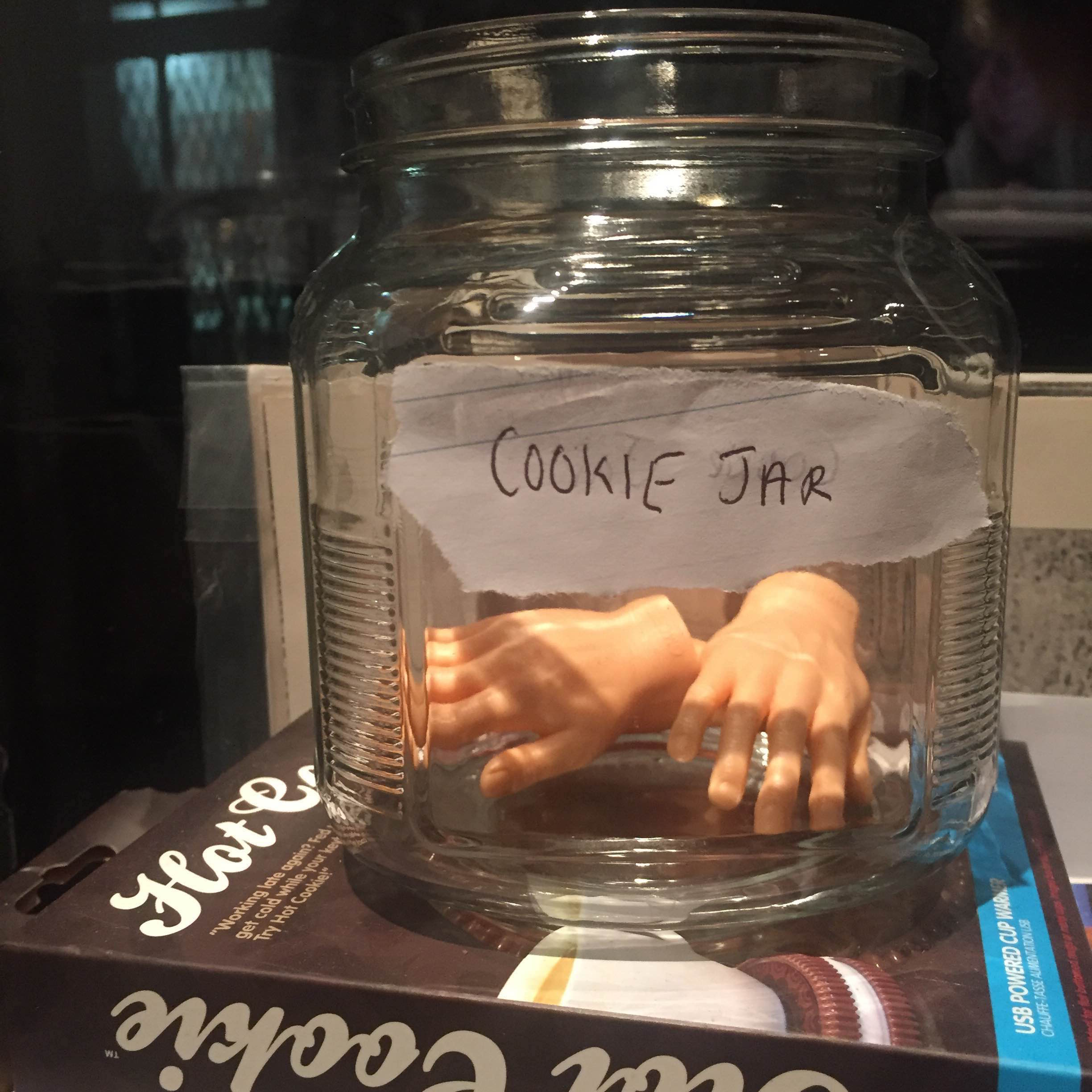 hands in cookie jar